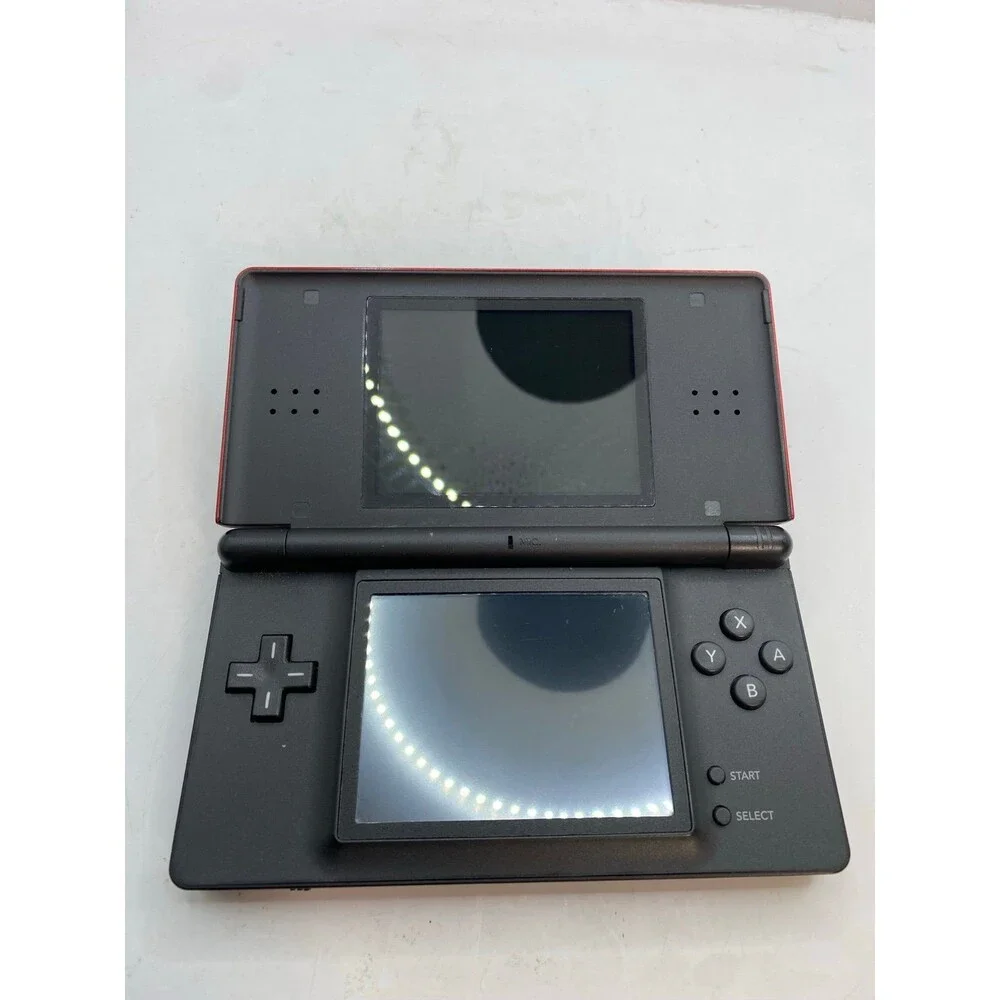 Nintendo DS Lite Metallic Red/Black USG-001: W/ OEM Charger + pen Supports GBA